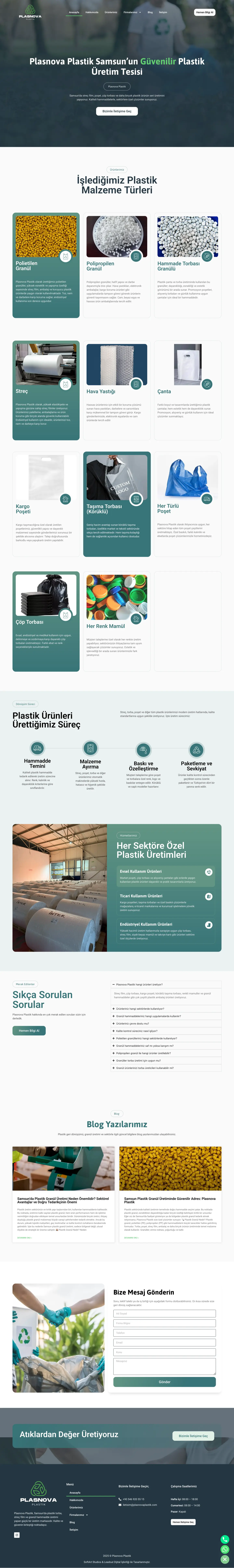 Plasnova Plastik web sitesi
